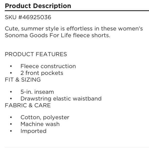 Sonoma Goods for life star tie dye drawstring fleece shorts - Picture 5 of 9